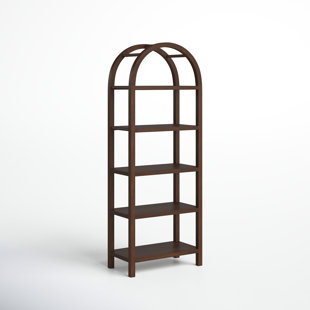 Damon metal top etagere bookcase